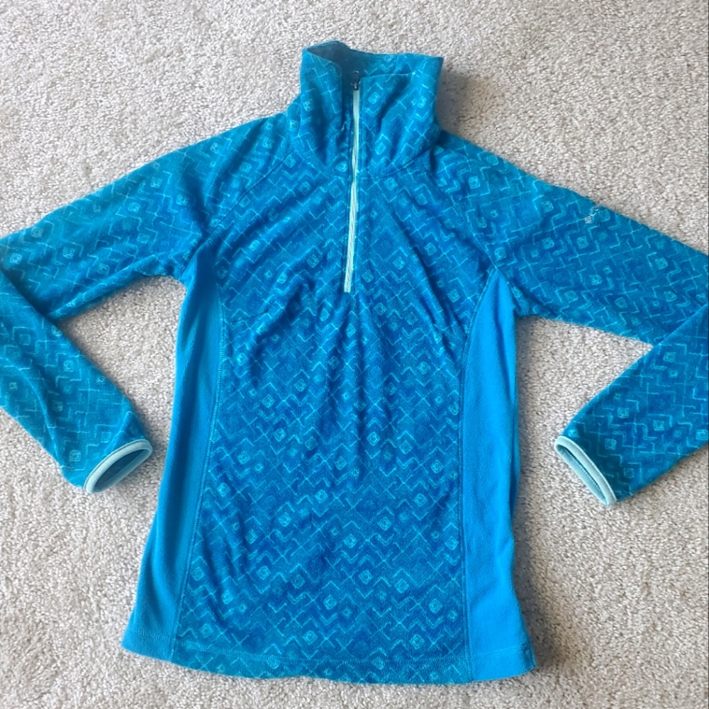 Columbia half zip velor sweatshirt size xs
